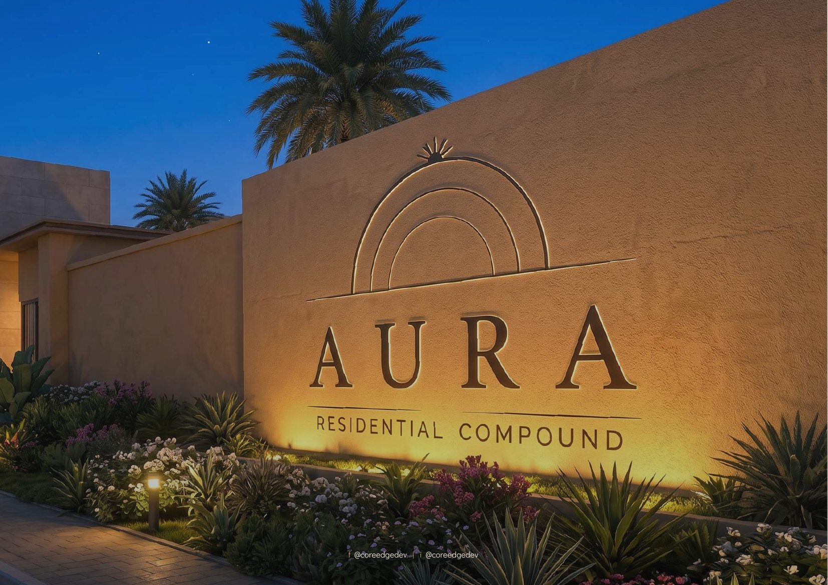 AURA residential compound brochure cover